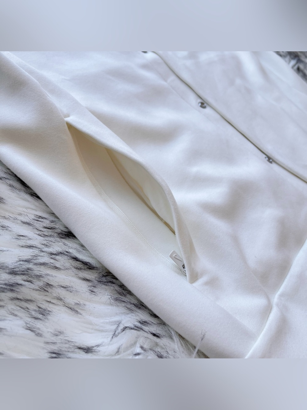Nike 24/7 Impossibly Soft Cardigan Top Bone White - Picture 5 of 8